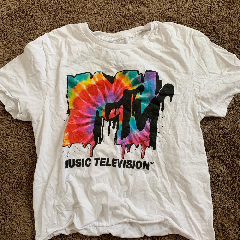 MTV white & tie dye t-shirt